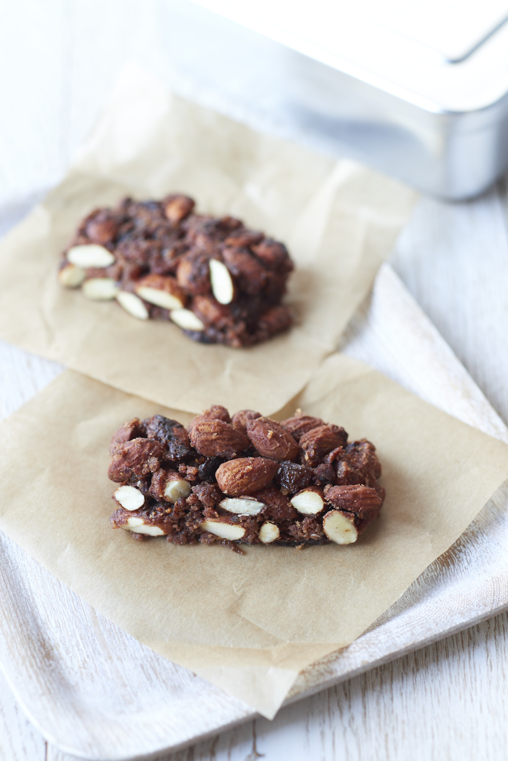 Snack bar - almonds and assortment of nuts